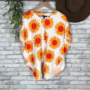 Marimekko mother&daughter pair of sunflower poncho beach coverups